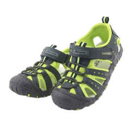 Sandale cu velcro American Club DR11 pentru băieți verde albastru marin 3