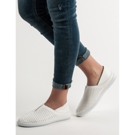 Super Mode Adidași alunecați confortabili alb 2