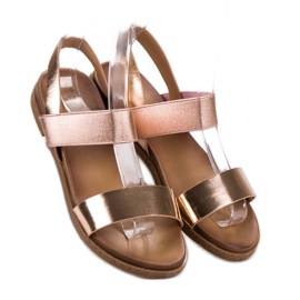 Laura Mode Sandale cu alunecare galben 1 Laura Mode Sandale cu alunecare galben 1