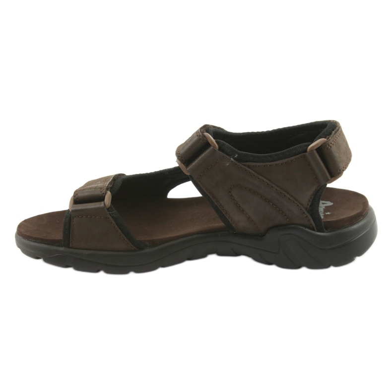 American Club Sandale sport din piele americană CY11 maro negru 2 American Club Sandale sport din piele americană CY11 maro negru 2