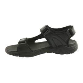 American Club Sandale sport din piele neagră americană CY11 negru 2 American Club Sandale sport din piele neagră americană CY11 negru 2