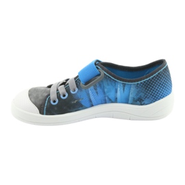 Pantofi pentru copii Befado ball 251Y120 albastru gri albastru marin 2
