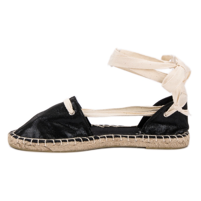 Cm Paris Espadrile înnodate negru 1