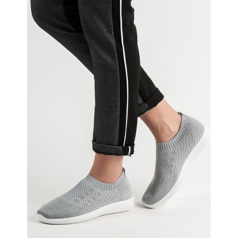 SHELOVET Încălțăminte de sport textilă gri 1