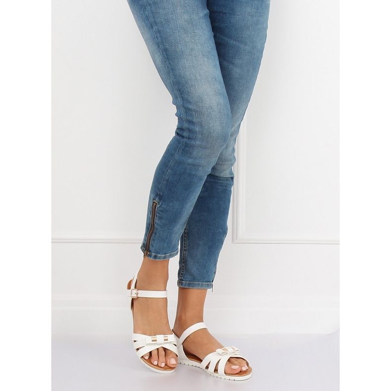 Sandale albe pentru femei G210 Alb 2