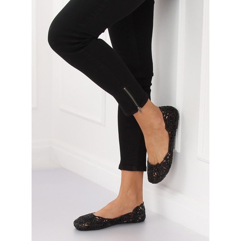 Balerini din cauciuc negru QX-02 Negru 2