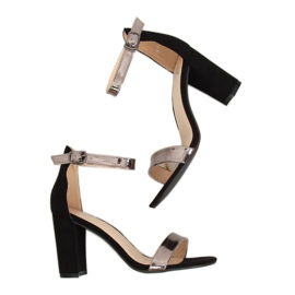 GF-WL-35 negru Sandale negre pe stâlp 1 GF-WL-35 negru Sandale negre pe stâlp 1