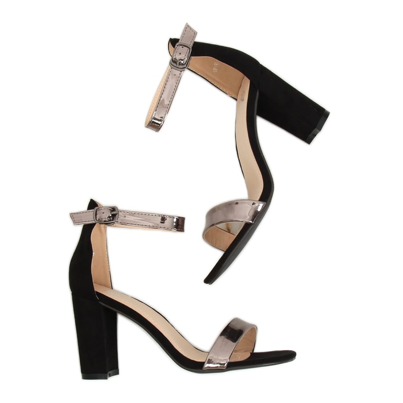 GF-WL-35 negru Sandale negre pe stâlp 1 GF-WL-35 negru Sandale negre pe stâlp 1