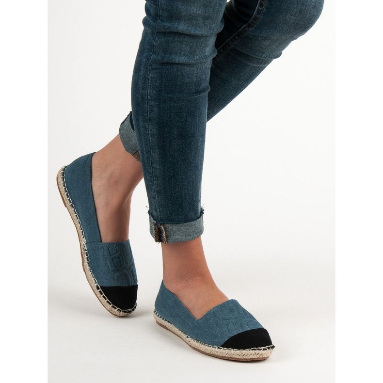 Espadrile din denim VICES albastru 2