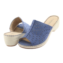 Pantofi pentru femei cu blugi Caprice 27351 albastru 4