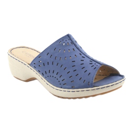 Pantofi pentru femei cu blugi Caprice 27351 albastru 1
