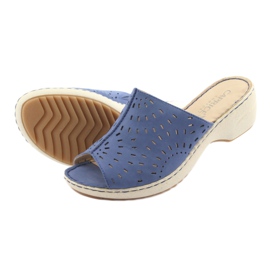 Pantofi pentru femei cu blugi Caprice 27351 albastru 5