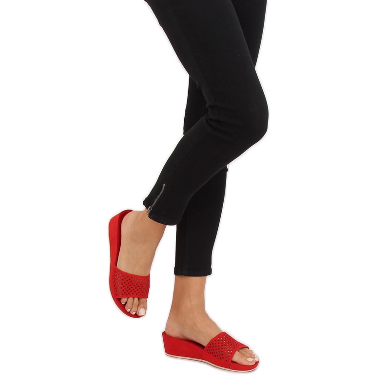 Papuci ajurati roșii JS-03 Roșu roşu 2