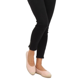 Espadrile cu balerină roz N-2980 Roz 2