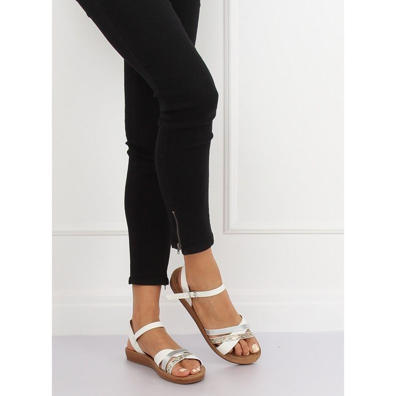 Sandale albe pentru femei TS-9 Alb 2