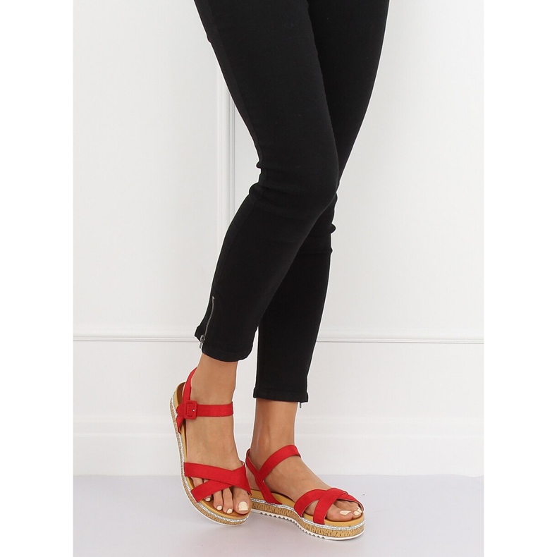 Sandale de damă roșii Y1521 Roșu 2