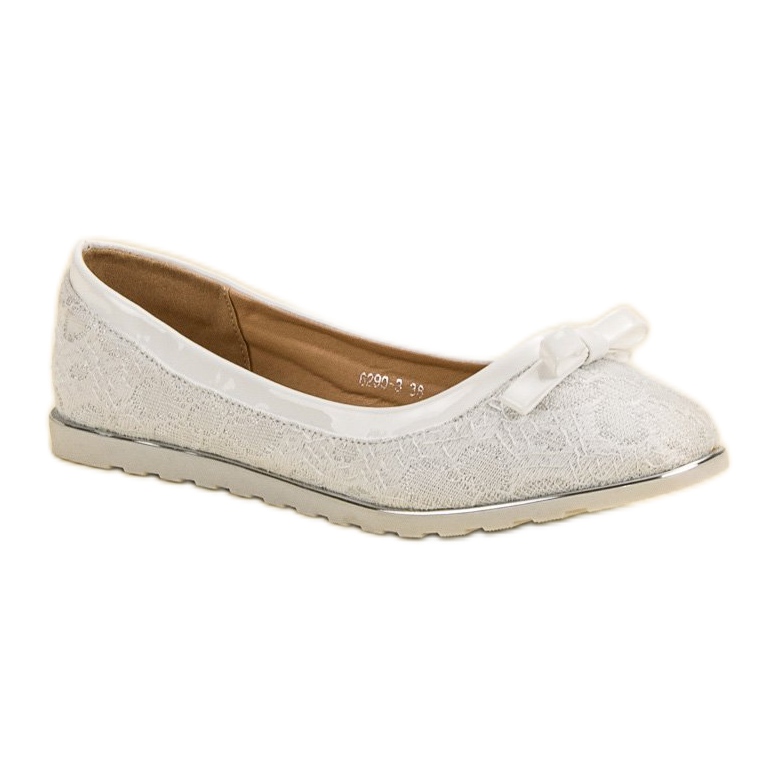 SHELOVET Balerină Cu Dantelă alb 1 SHELOVET Balerină Cu Dantelă alb 1