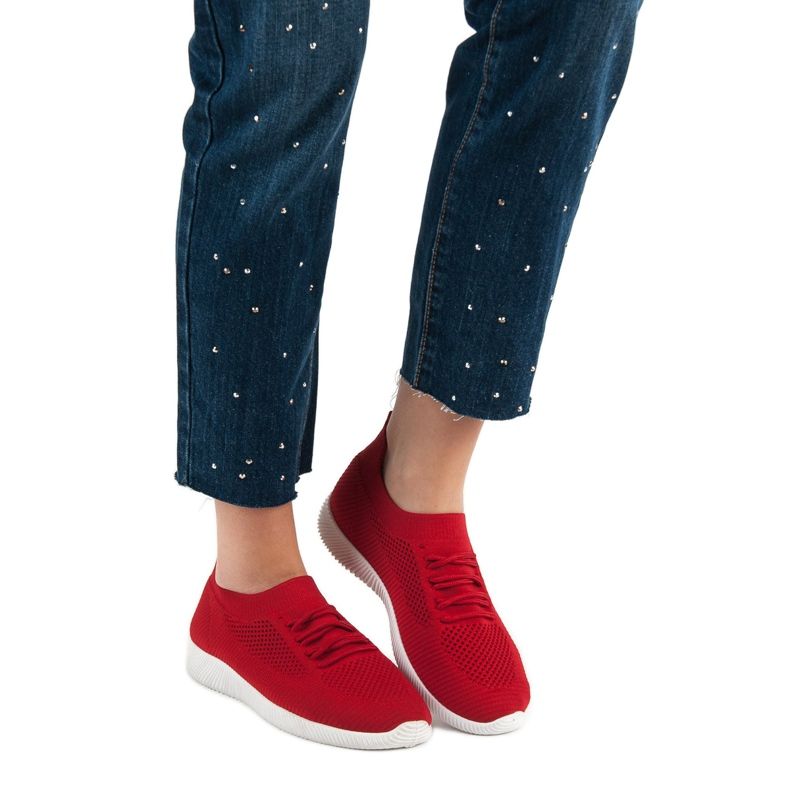 SHELOVET Pantofi sport de alunecare roșu 2