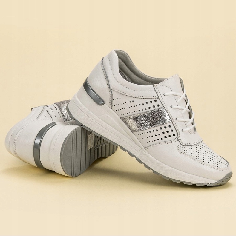 Filippo Adidași din piele alb 1