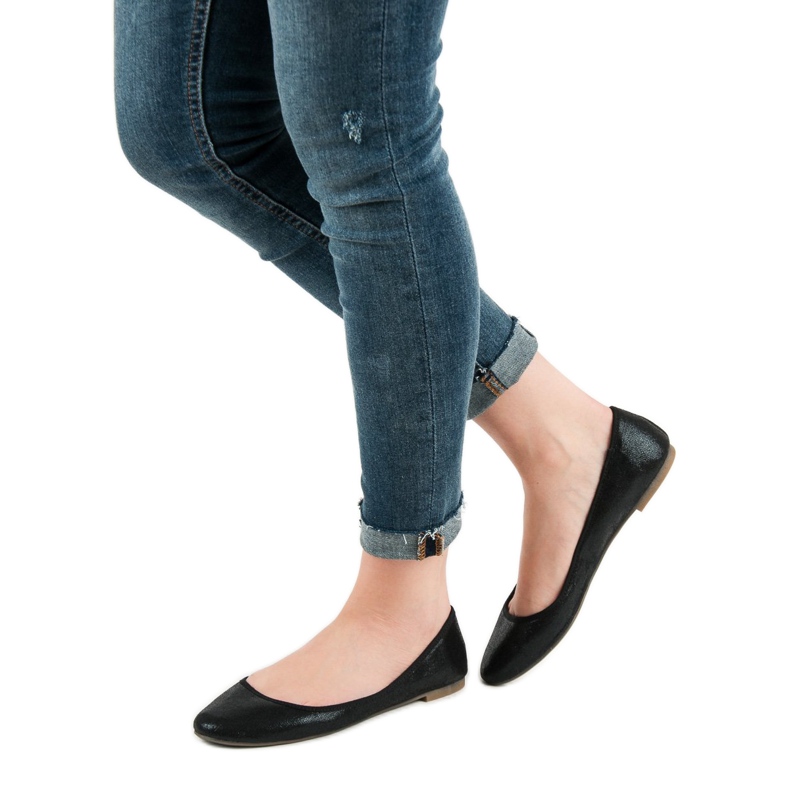 SHELOVET Balerine negre negru 2 SHELOVET Balerine negre negru 2