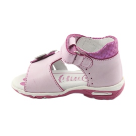 Sandale roz cu flori Ren But 1406 alb 3