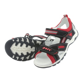Bartek Sandale din piele Băieți Velcro 16176 Navy-Red albastru 5 Bartek Sandale din piele Băieți Velcro 16176 Navy-Red albastru 5