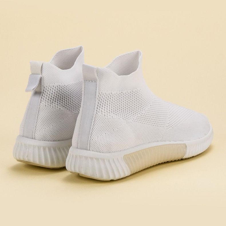 SHELOVET Pantofi alunecați deasupra gleznei alb 1