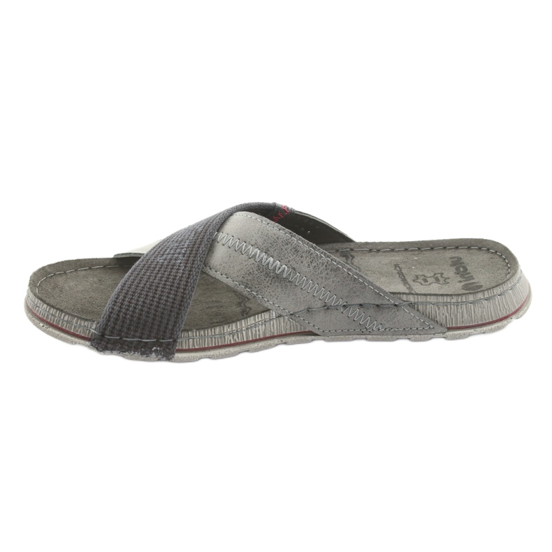 Papuci barbati gri Inblu GG009 gri negru 2