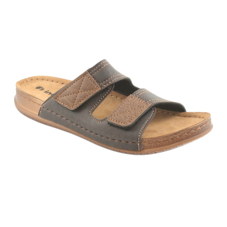 Papuci barbati Inblu TH015 maro 1 Papuci barbati Inblu TH015 maro 1