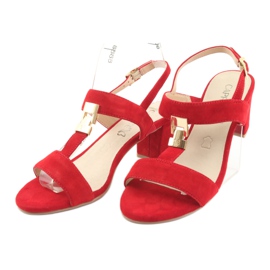 Sandale Red Caprice 28303 pe stâlp roșu 3