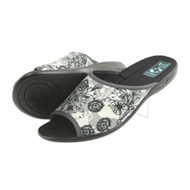 Papuci de damă Adanex 23981 gri negru ecru 4