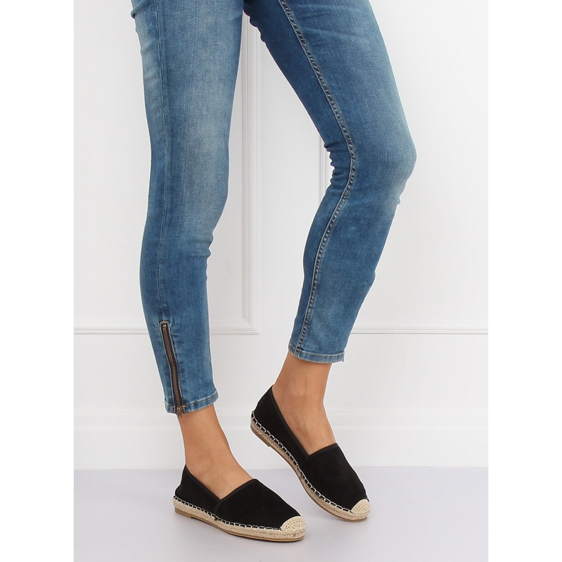 Espadrile dama negre LX178 Negre negru 1