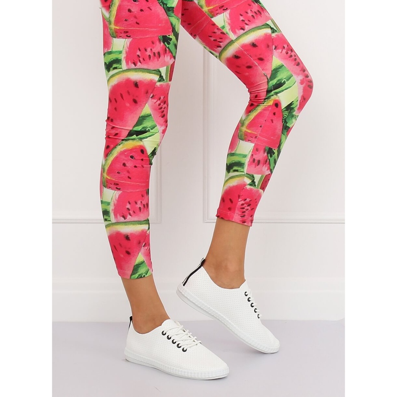 Adidași de damă alb-negru B111-17 ALB / NEGRU 1