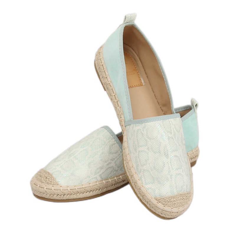 Espadrile de menta pentru femei A629-ESP-1 Verde 1