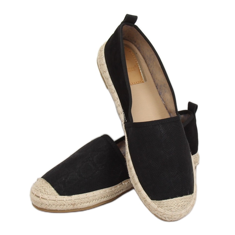 Espadrile de damă negre A629-ESP-1 Negre negru 1