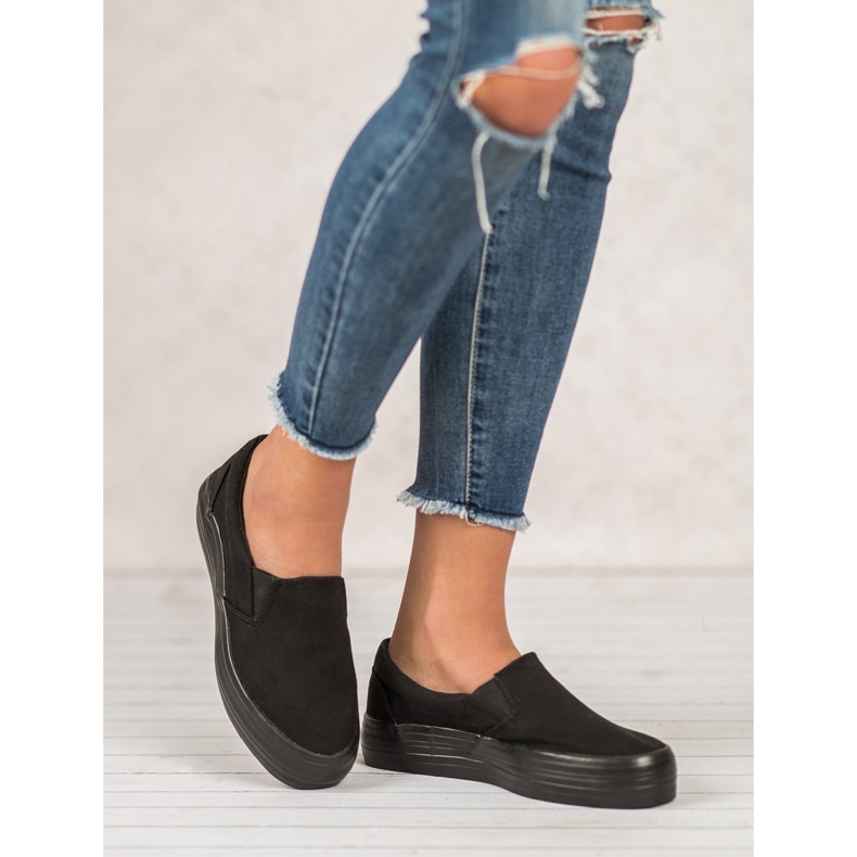 SHELOVET Sliponi casual negru 2 SHELOVET Sliponi casual negru 2