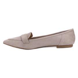 Super Me Suede Ballerina In Spitz gri 1 Super Me Suede Ballerina In Spitz gri 1