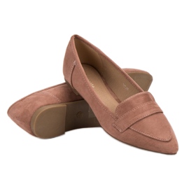 Super Me Suede Ballerina In Spitz roz 1 Super Me Suede Ballerina In Spitz roz 1