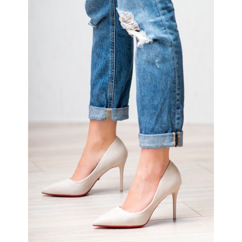 Jumex Tocuri din piele intoarsa bej 1