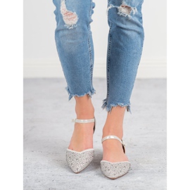 Primavera Ballerine fixate cu zirconiu cubic gri 1 Primavera Ballerine fixate cu zirconiu cubic gri 1