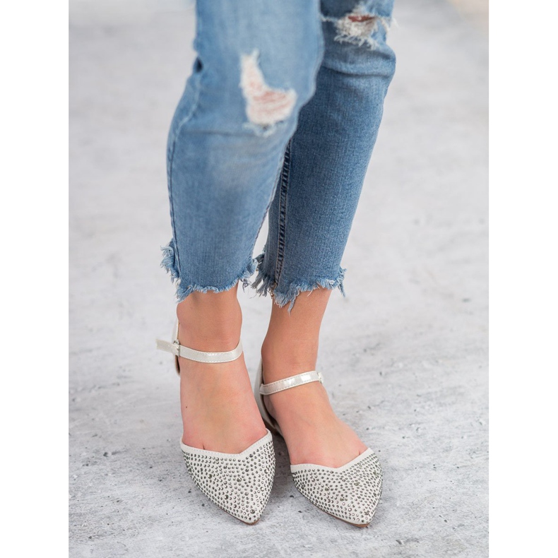 Primavera Ballerine fixate cu zirconiu cubic gri 2 Primavera Ballerine fixate cu zirconiu cubic gri 2