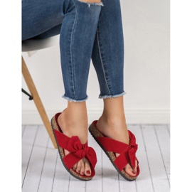 Cm Paris Papuci din piele roșu 2