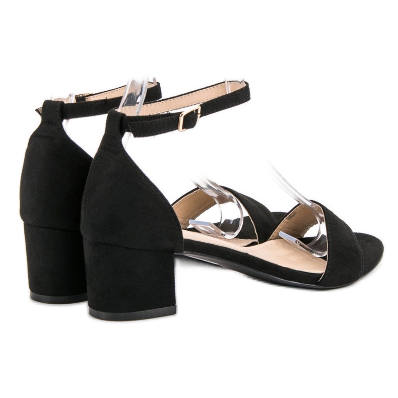 SHELOVET Sandale negre clasice negru 1