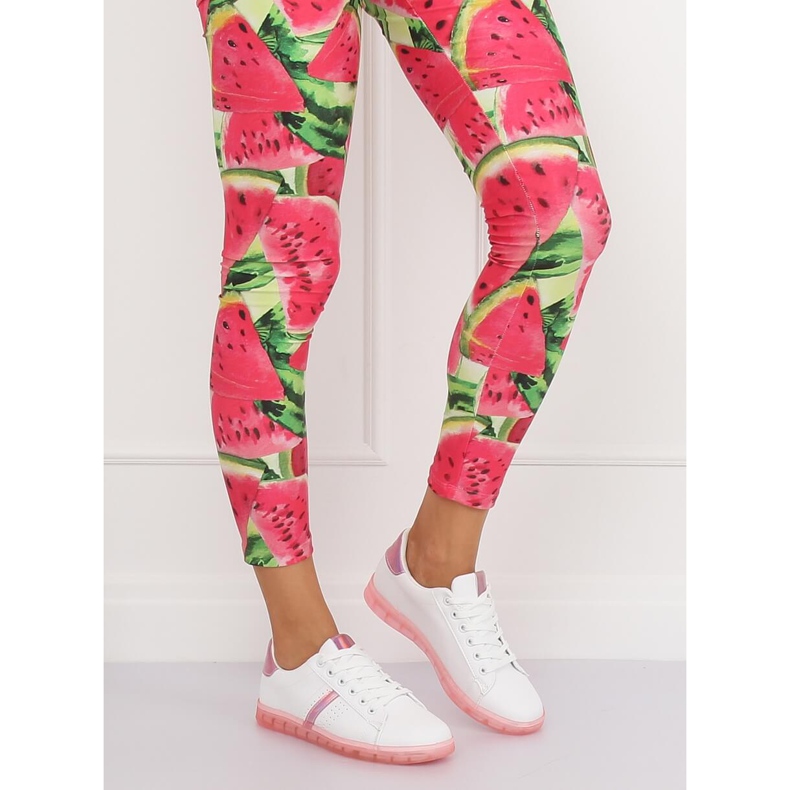 Adidași de damă albi și roz 2B9XX923 ALB / ROSERAT 1