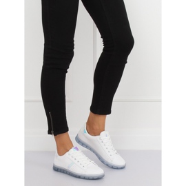 Adidași de damă albi și albaștri 2B9XX923 ALB / ALBASTRU 2
