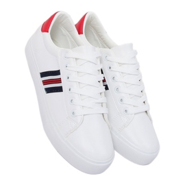 Adidași de damă albi și roșii BL158P Roșu 1