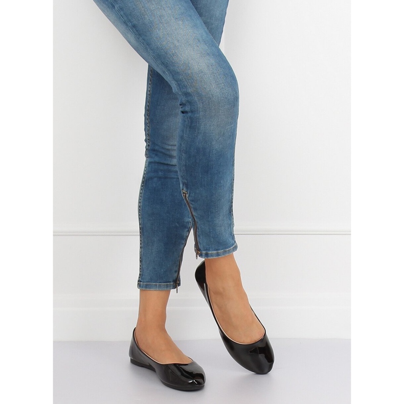 Balerini pentru femei negre JX76P Negru 1