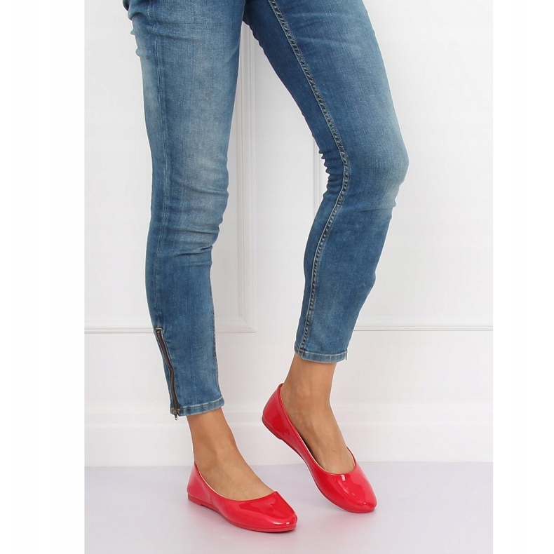 Balerini pentru femei roșii JX76P Roșu 2