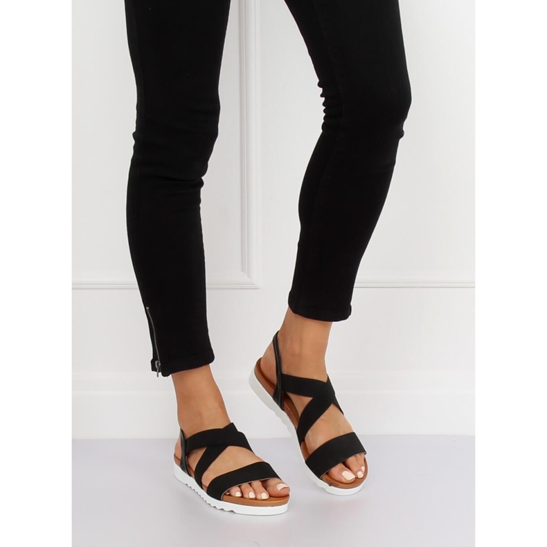 Sandale dama negre P0P1268-16 Negre negru 1