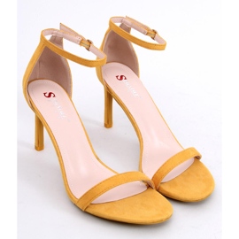 Sandale galbene pe toc înalt NF-31P Yelow 1